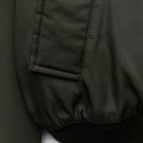 ZARA ZW COLLECTION Cropped Bomber Jacket - Picture 6 of 14